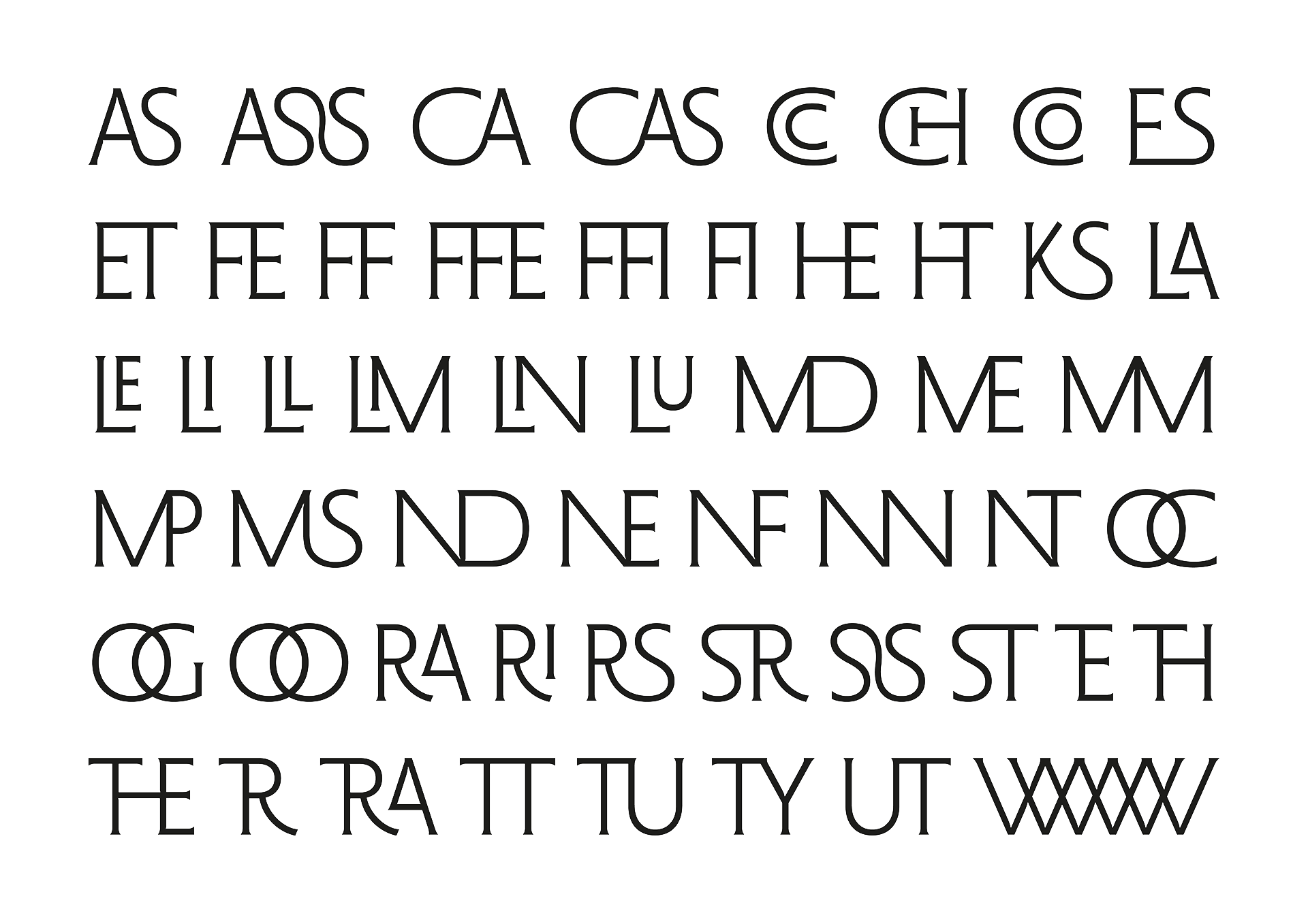 MF Fondation used in editorial-style composition, demonstrating typographic versatility.